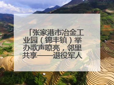 张家港市冶金工业园（锦丰镇）举办歌声嘹亮，邻里共享——退役军人音乐分享会