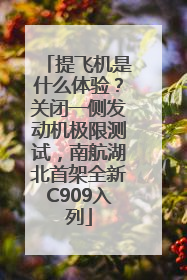 提飞机是什么体验？关闭一侧发动机极限测试，南航湖北首架全新C909入列