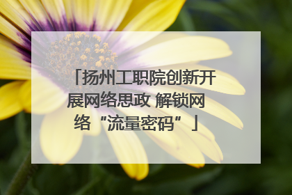 扬州工职院创新开展网络思政 解锁网络“流量密码”