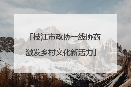 枝江市政协一线协商激发乡村文化新活力