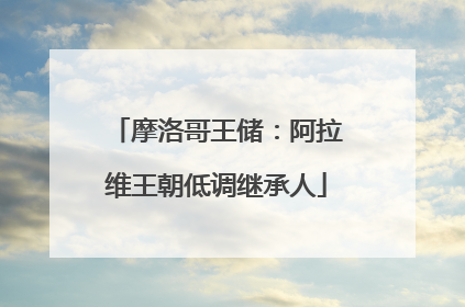 摩洛哥王储：阿拉维王朝低调继承人