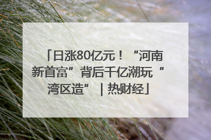 日涨80亿元！“河南新首富”背后千亿潮玩“湾区造”｜热财经