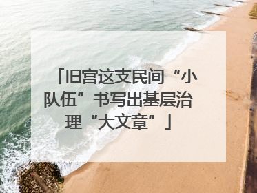 旧宫这支民间“小队伍”书写出基层治理“大文章”