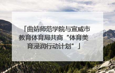 曲靖师范学院与宣威市教育体育局共商“体育美育浸润行动计划”
