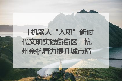 机器人“入职”新时代文明实践街街区｜杭州余杭着力提升城市精细化智能化管理水平