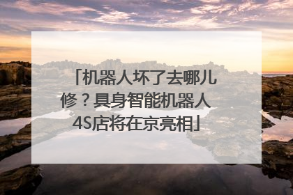 机器人坏了去哪儿修？具身智能机器人4S店将在京亮相