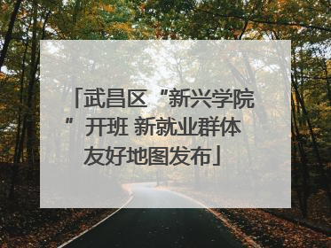 武昌区“新兴学院”开班 新就业群体友好地图发布
