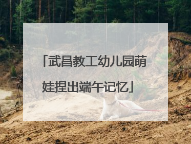 武昌教工幼儿园萌娃捏出端午记忆