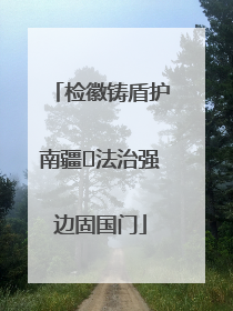 检徽铸盾护南疆 法治强边固国门