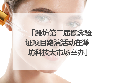 潍坊第二届概念验证项目路演活动在潍坊科技大市场举办