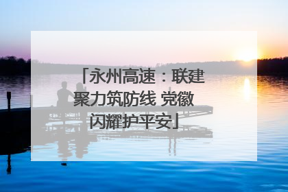 永州高速：联建聚力筑防线 党徽闪耀护平安