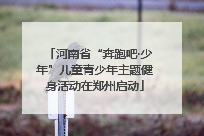 河南省“奔跑吧·少年”儿童青少年主题健身活动在郑州启动