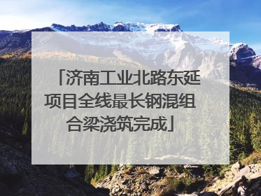济南工业北路东延项目全线最长钢混组合梁浇筑完成