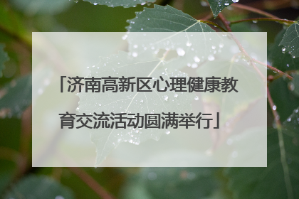 济南高新区心理健康教育交流活动圆满举行