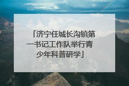 济宁任城长沟镇第一书记工作队举行青少年科普研学
