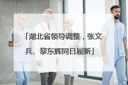 湖北省领导调整，张文兵、黎东辉同日履新