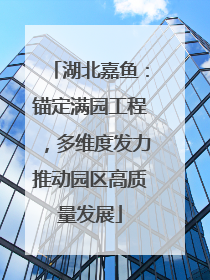 湖北嘉鱼：锚定满园工程，多维度发力推动园区高质量发展