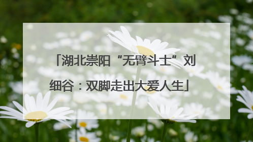 湖北崇阳“无臂斗士”刘细谷：双脚走出大爱人生