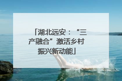 湖北远安：“三产融合”激活乡村振兴新动能