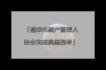 湘潭市破产管理人协会完成换届选举