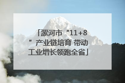 漯河市“11+8”产业链培育 带动工业增长领跑全省