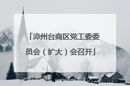 漳州台商区党工委委员会（扩大）会召开