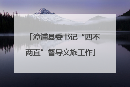 漳浦县委书记“四不两直”督导文旅工作