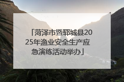 菏泽市暨郓城县2025年渔业安全生产应急演练活动举办