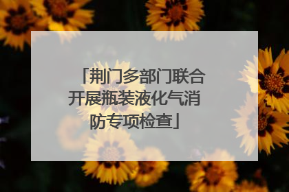 荆门多部门联合开展瓶装液化气消防专项检查