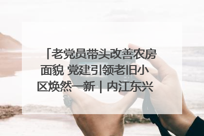 老党员带头改善农房面貌 党建引领老旧小区焕然一新｜内江东兴“红”在哪？④