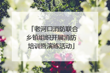 老河口消防联合乡镇组织开展消防培训暨演练活动