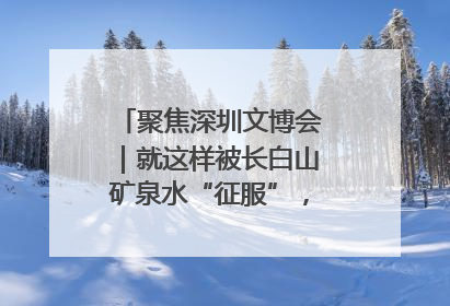 聚焦深圳文博会｜就这样被长白山矿泉水“征服”，订单纷至沓来