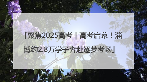 聚焦2025高考｜高考启幕！淄博约2.8万学子奔赴逐梦考场
