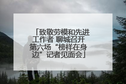 致敬劳模和先进工作者 聊城召开第六场“榜样在身边”记者见面会