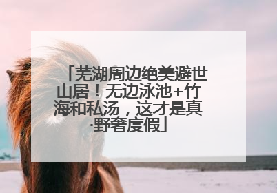 芜湖周边绝美避世山居！无边泳池+竹海和私汤，这才是真·野奢度假