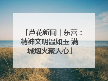芦花新闻｜东营：精神文明温如玉 满城烟火聚人心