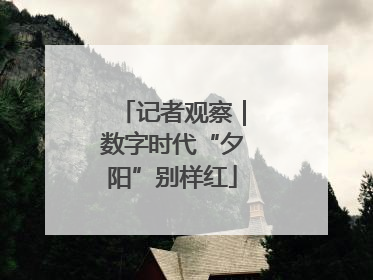 记者观察｜数字时代“夕阳”别样红