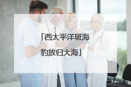 西太平洋斑海豹放归大海