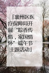 襄州区医疗保障局开展“粽香传情，家国情怀”端午节主题活动