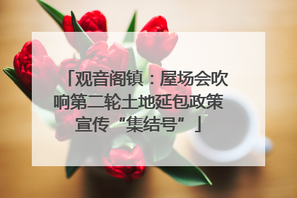 观音阁镇：屋场会吹响第二轮土地延包政策宣传“集结号”