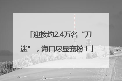迎接约2.4万名“刀迷”，海口尽显宠粉！