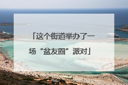 这个街道举办了一场“盆友圈”派对