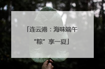 连云港：海味端午 “粽”享一夏