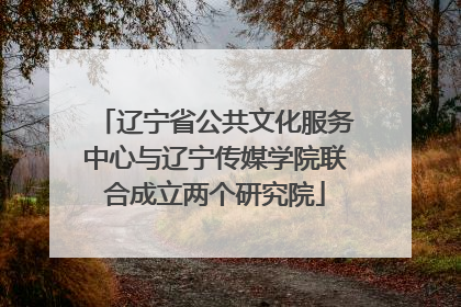 辽宁省公共文化服务中心与辽宁传媒学院联合成立两个研究院