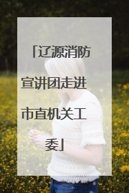 辽源消防宣讲团走进市直机关工委