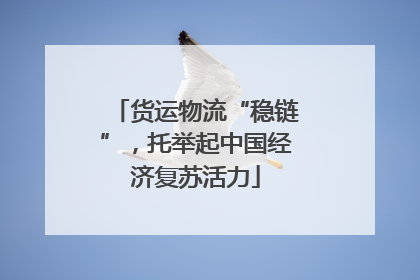 货运物流“稳链”，托举起中国经济复苏活力