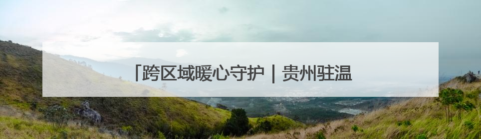 跨区域暖心守护｜贵州驻温劳务站助力黔籍娃入学无忧
