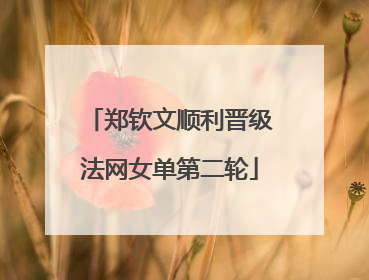 郑钦文顺利晋级法网女单第二轮