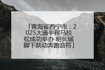 青海省西宁市：2025大通半程马拉松成功举办 明长城脚下跃动奔跑音符