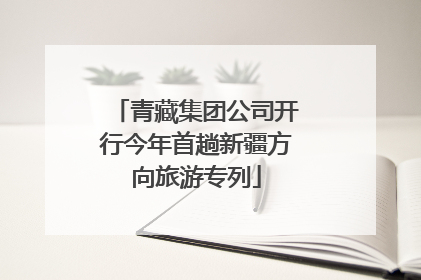 青藏集团公司开行今年首趟新疆方向旅游专列